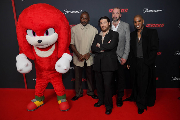 Knuckles, Idris Elba, Adam Pally, Rory McCann i Kid Cudi na światowej premierze serialu "Knuckles" w Londynie