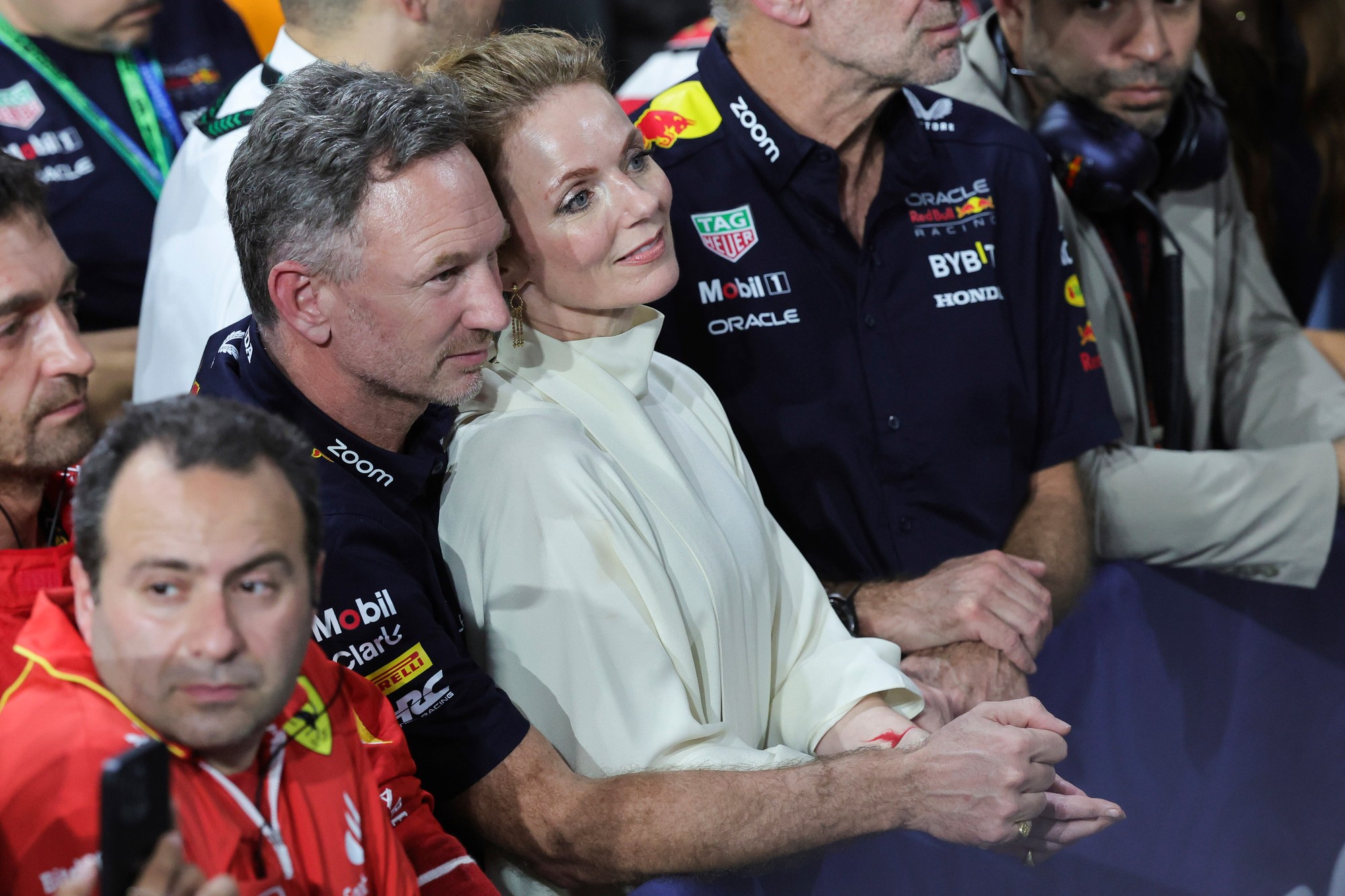 Christian Horner s manželkou Geri Halliwell.
