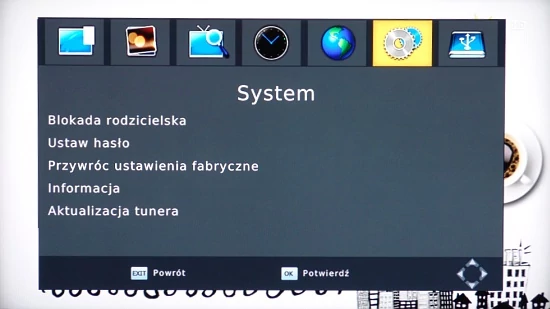 Menu systemowe