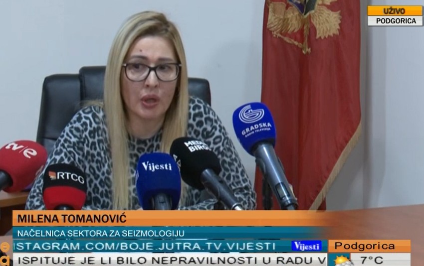 Milena Tomanović, načelnica odseka za analizu i obradu podataka u Sektoru za seizmologiju
