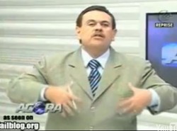 Sztuczna szczęka wypadła na wizji