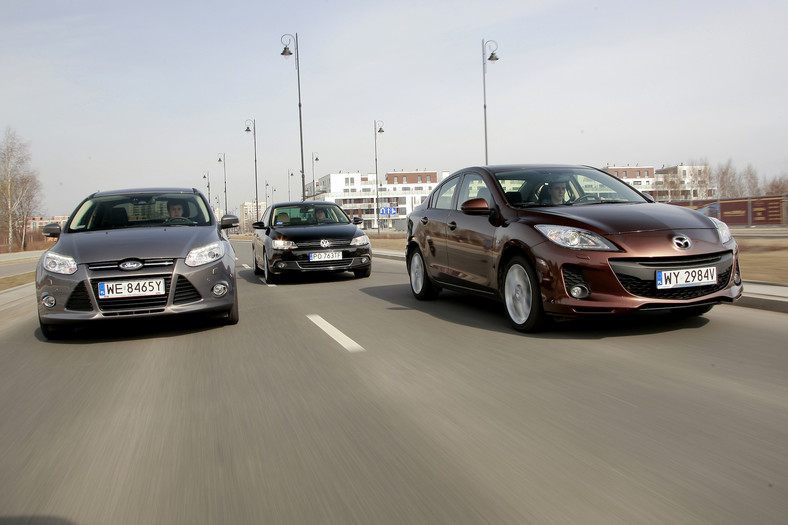 Ford Focus, Mazda 3, VW Jetta