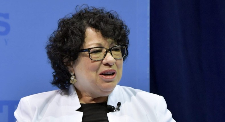 U.S. Supreme Court Justice Sonia Sotomayor speaks at Tufts University on September 12, 2019 in Boston, Massachusetts.
