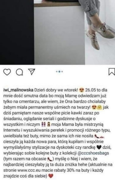 źródło: zrzut ekranu z Instagrama