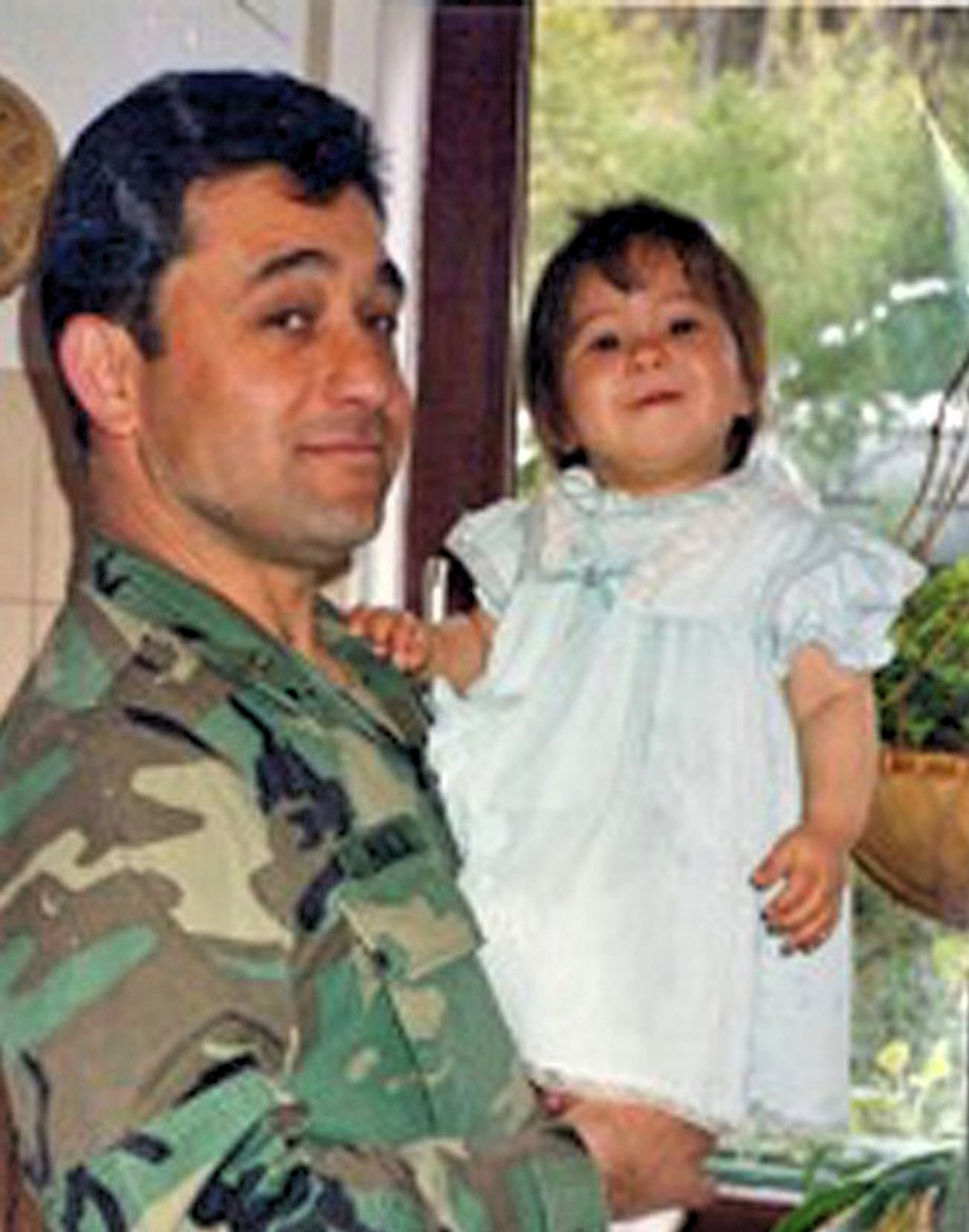 My dad and I in our home in Germany in 1991.