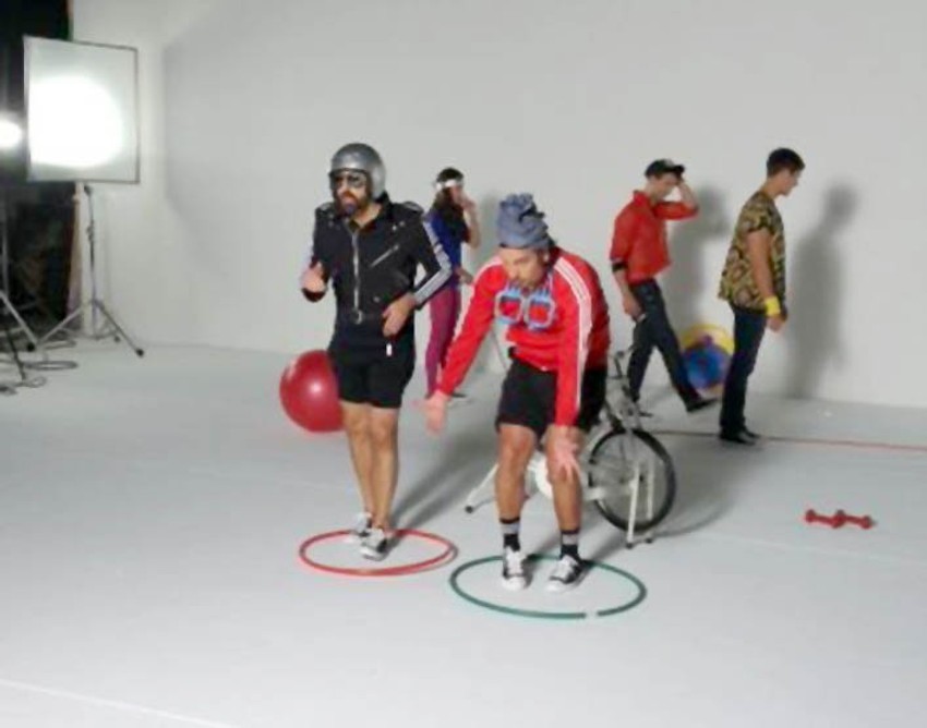 Ognjen i Marinko se odlično zabavljaju na snimanju