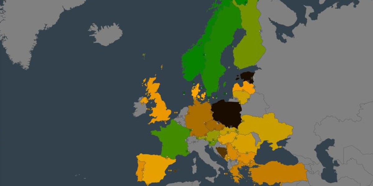 Interaktywna mapa pokazuje m.in. potencjał wykorzystania odnawialnych źródeł energii w danym regionie