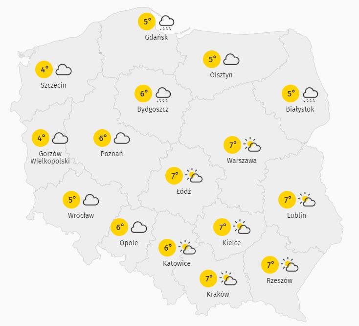 Pogoda dla Polski 28.12