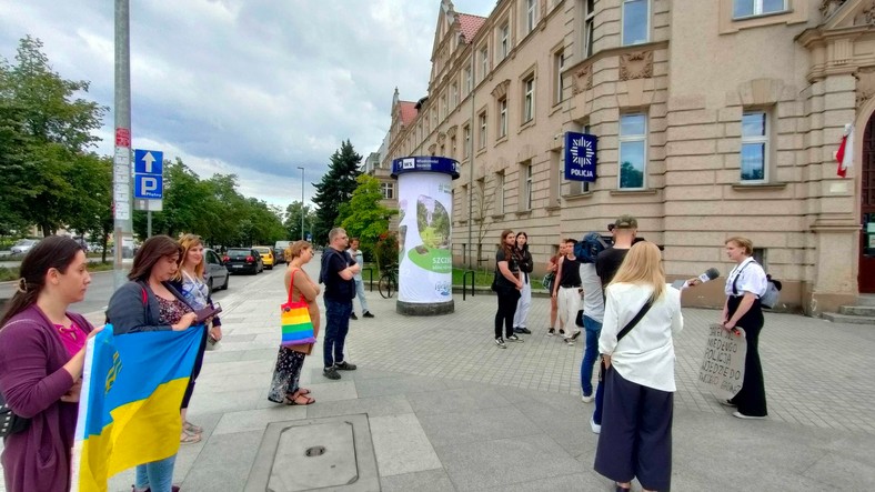 Protest w Szczecinie "Solidarnie z Joanną"