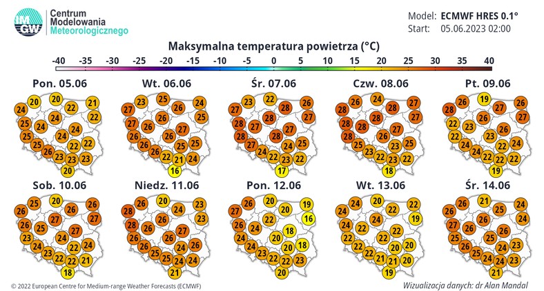 Temperatura w najbliższych dniach sięgnie nawet 28 st. C.