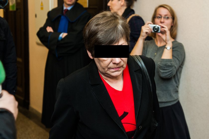 Elżbieta B. (53 l.) , opiekunka Violetty Villas († 73 l.) w sądzie w Kłodzku (dolnośląskie)