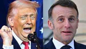 Donald Tramp, Emanuel Makron