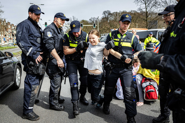 Greta Thunberg zatrzymana przez holenderską policję