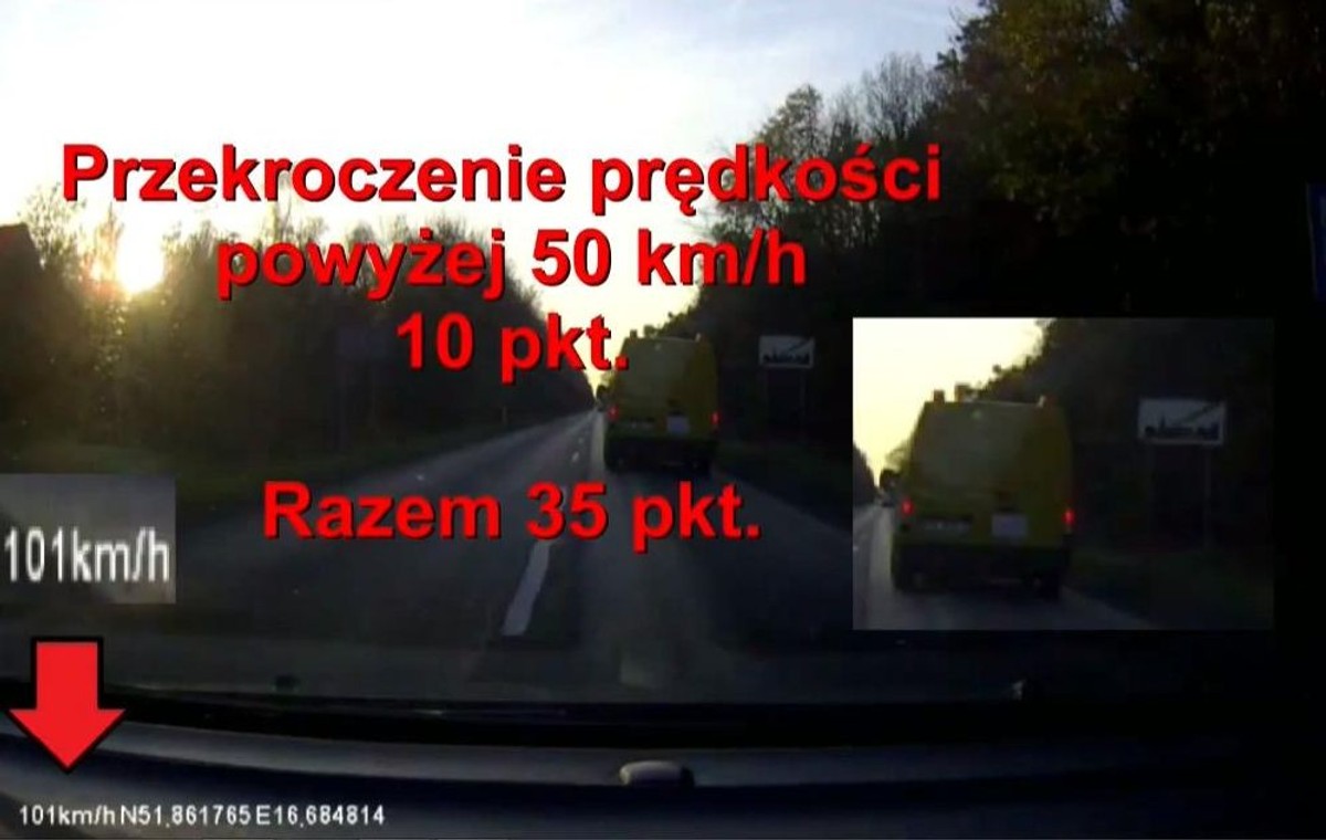 12 minut i 35 punktów karnych. Tak jeździ ITD