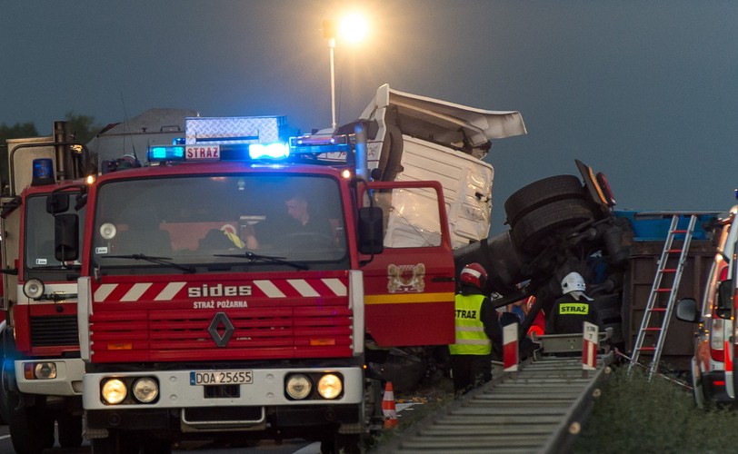 Karambol na autostradzie A4