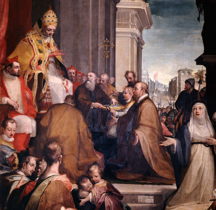 Urban VI na obrazie Allessandro Casolaniego. Schyłek XVI stulecia
