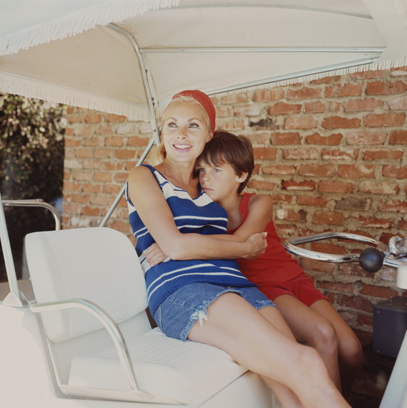 Janet Leigh z córką Jamie Lee Curtis (1967 r.)