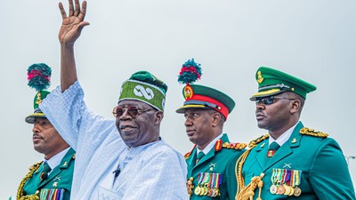 President Bola Tinubu at his inauguration ceremony [NPF]