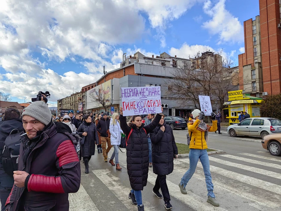Protest protiv akušerskog nasilja u Vranju
