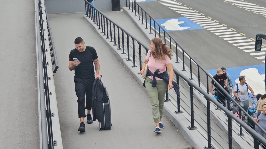 Aleksandar Mitrović na aerodromu