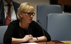 Szefowa MSZ Szwecji wzywa do nowych sankcji na Rosję. "Musimy przeciwstawić się zbrodniom wojennym"