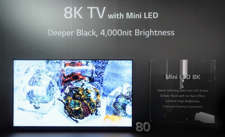 80-calowy LG Mini LED 8K