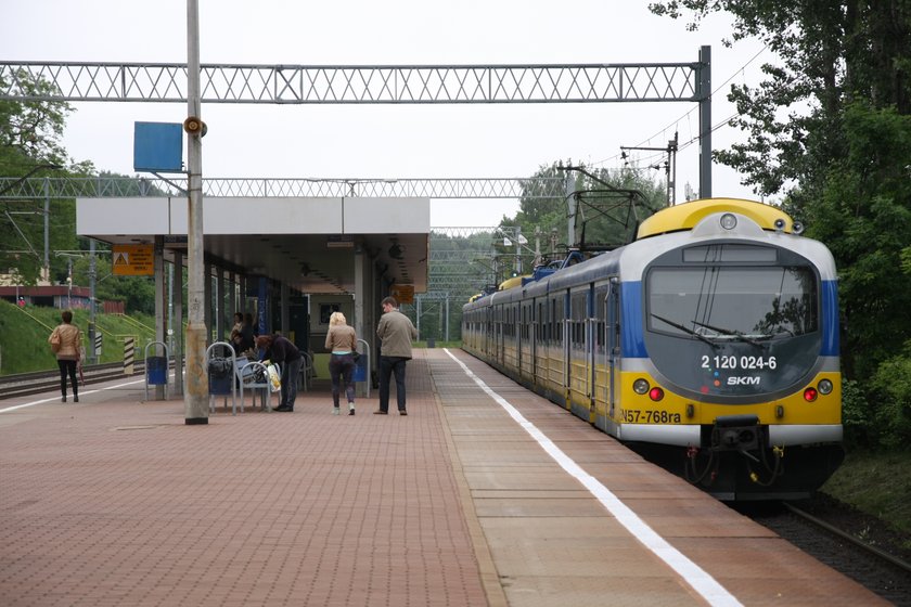 remont przystanku SKM Kamienny Potok