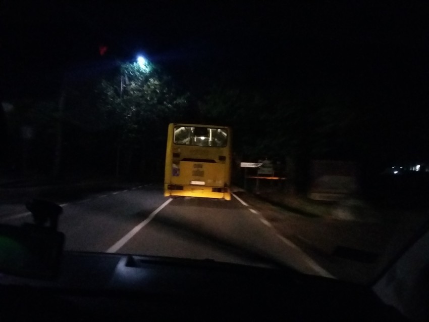 Autobus GSP-a vozi bez zadnjih svetala