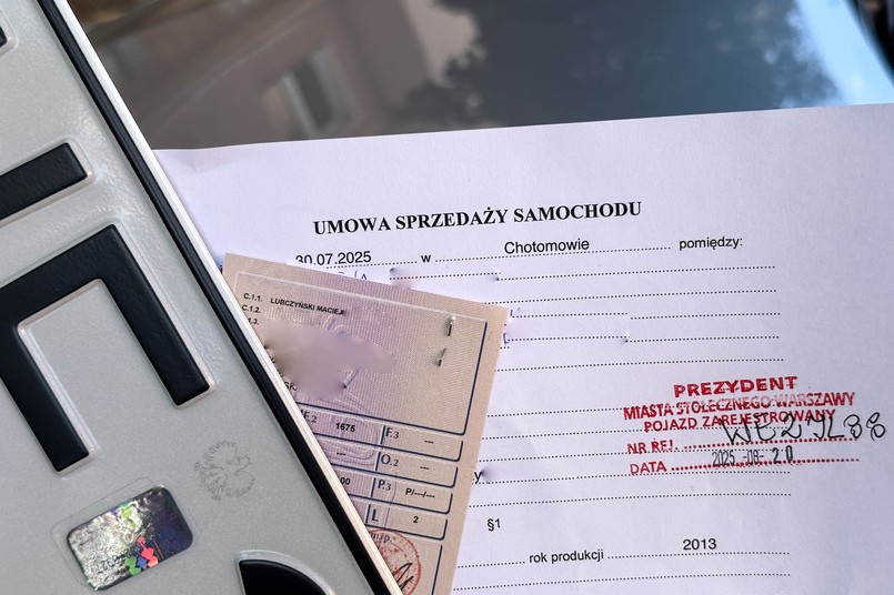 Tablice rejestracyjne, rejestracja samochodu