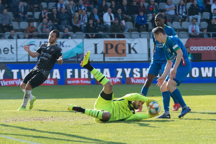 Pilka nozna. Ekstraklasa. Miedz Legnica - Zaglebie Sosnowiec. 22.04.2019