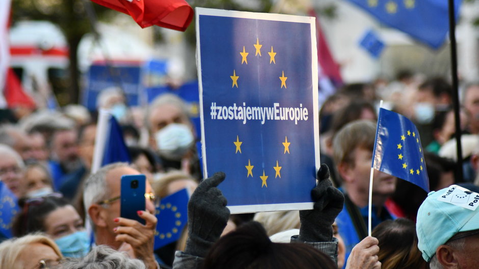 Manifestacja w obronie obecności Polski w Unii Europejskiej, Poznań