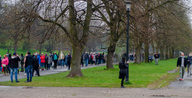 Park Śląski. Mobilny Punkt Szczepień