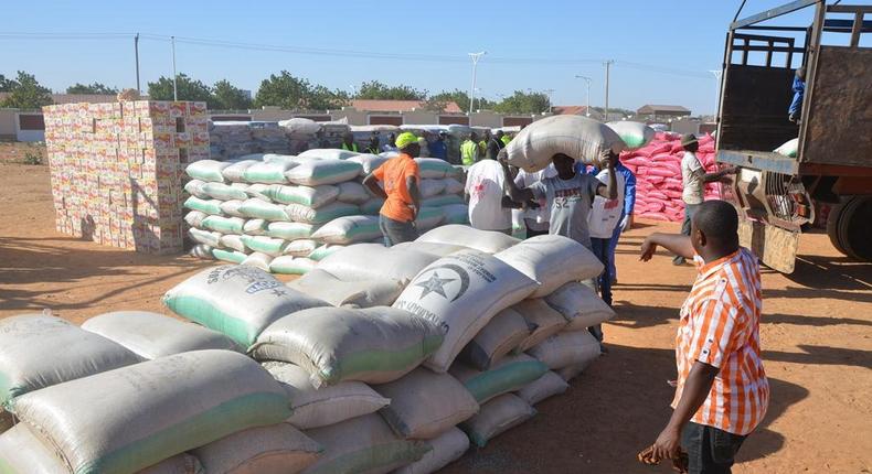 Relief materials for internally displaced persons.