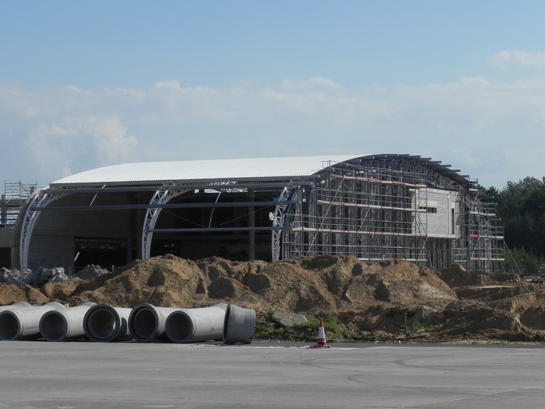 Port lotniczy Modlin – zdjęcia z budowy (1) fot. materiały prasowe