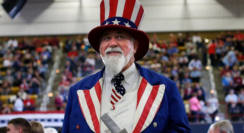 american flag uncle sam patriotic