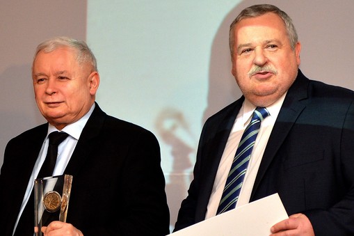 Jarosław Kaczyński i Artur Balazs