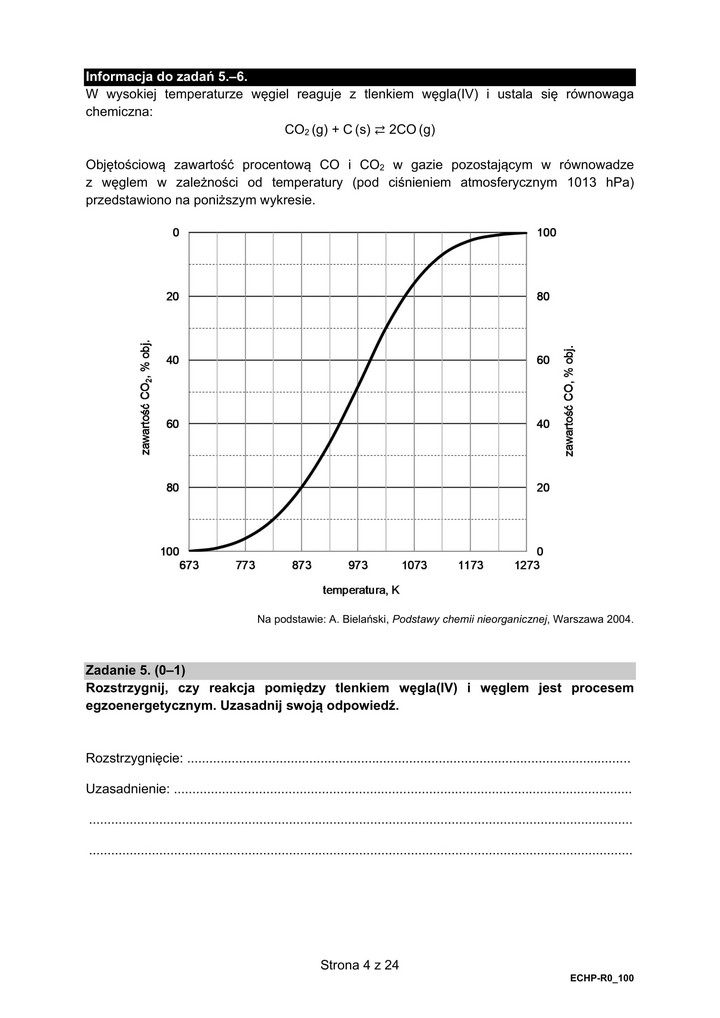 Matura rozszerzona z chemii 2021 - arkusze egzaminacyjne