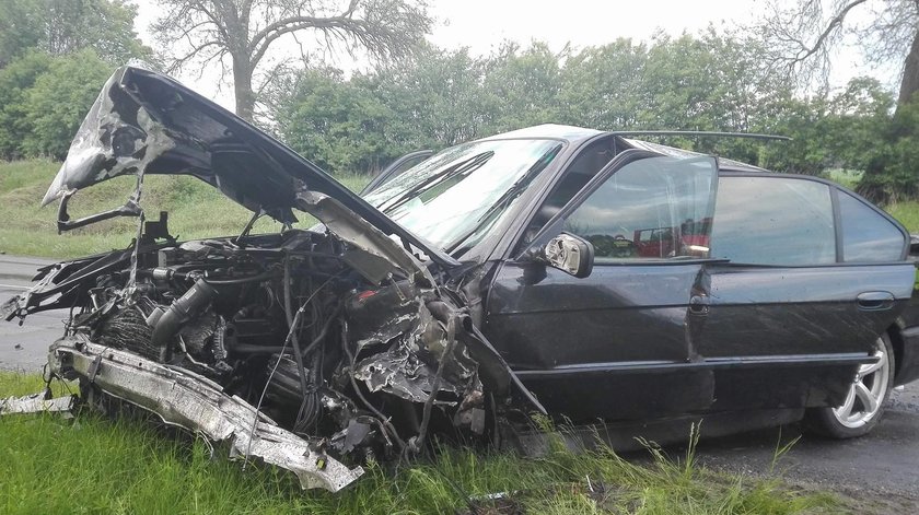 Groźny wypadek wypadek na odcinku z Nowej Soli do Niedoradza