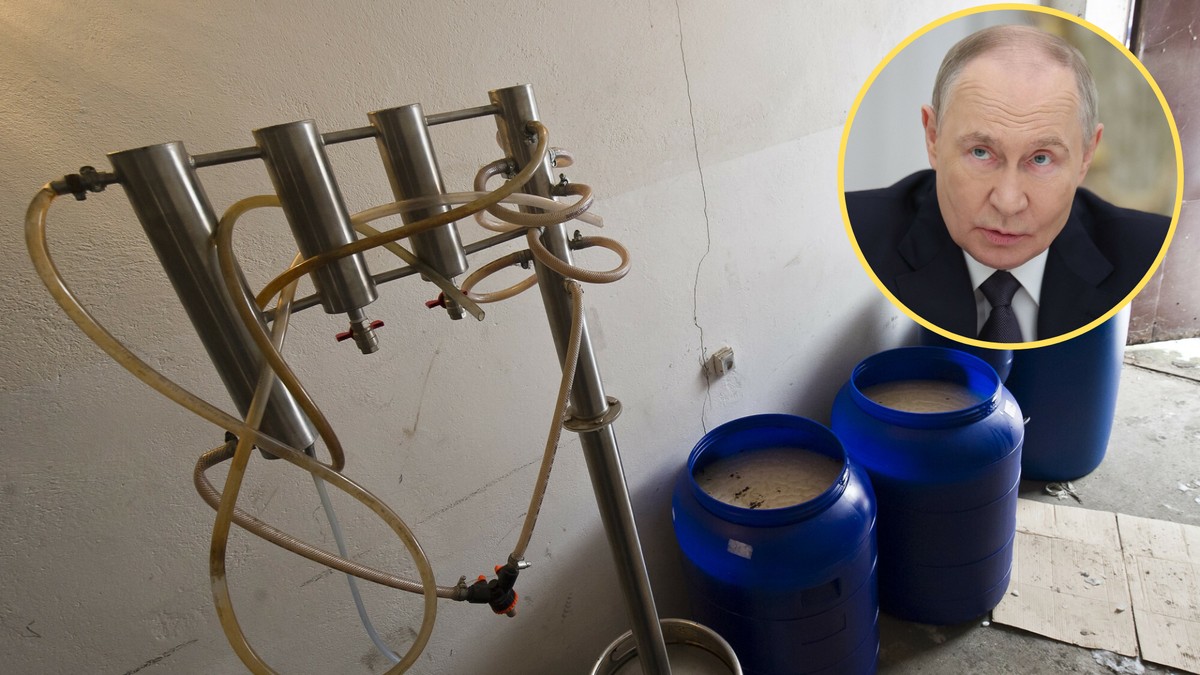 Inwazja napędziła czarny rynek alkoholu w Rosji. choćby policjanci sprzedają bimber