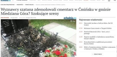 Bluźniercy zdemolowali cmentarz! Palili nagrobki, obalali krzyże