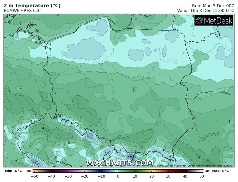 Zrobi się również nieco chłodniej