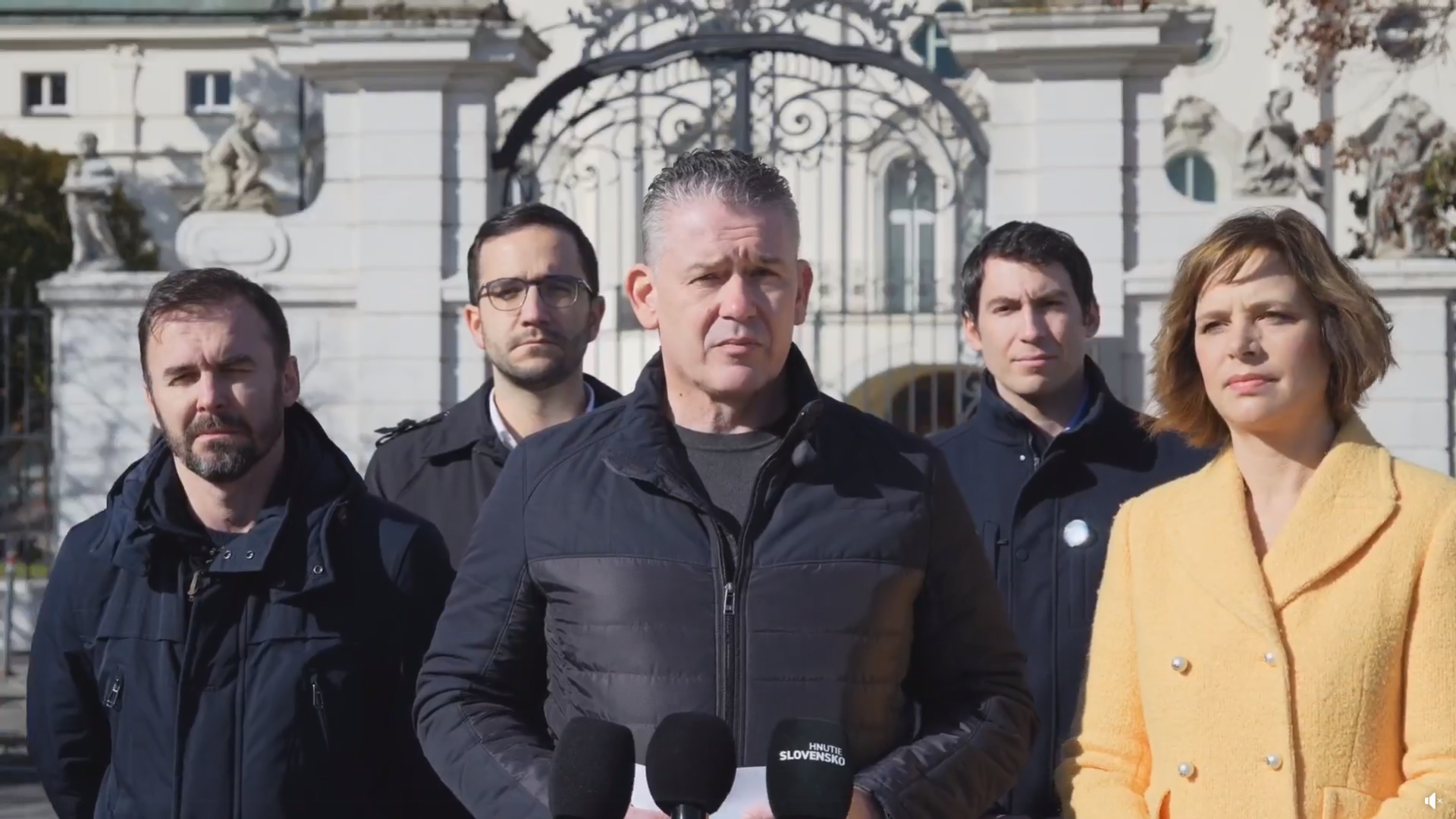 Tlačová konferencia Hnutia Slovensko.
