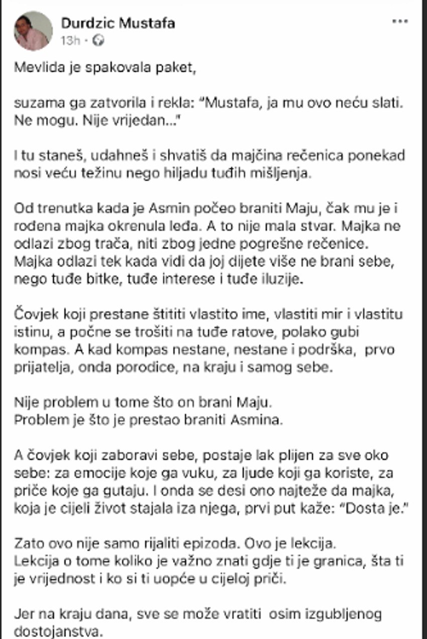 Asminu Durdžiću majka okrenula leđa:Isplivali šok detalji iz spoljnog sveta