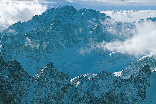 Widok na masyw Gerlacha w Tatrach