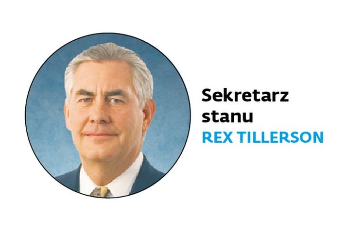 <b>Sekretarz stanu</b>
<br><br>
Prezes ExxonMobil jest najbardziej kontrowersyjną z nominacji Trumpa – wątpliwości budzą brak doświadczenia w dyplomacji ani nawet w polityce, jego bliskie zawodowe kontakty z Rosją i znajomość z Putinem, oraz potencjalny konflikt interesów kraju i jego dotychczasowej firmy.