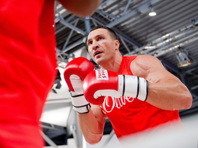 Władimir Kliczko i Kubrat Pulev trenują przed walką o mistrzowskie pasy