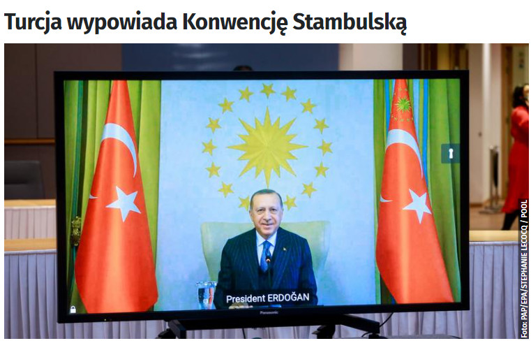 Prezydent Turcji wypowiada Konwencję Stambulską