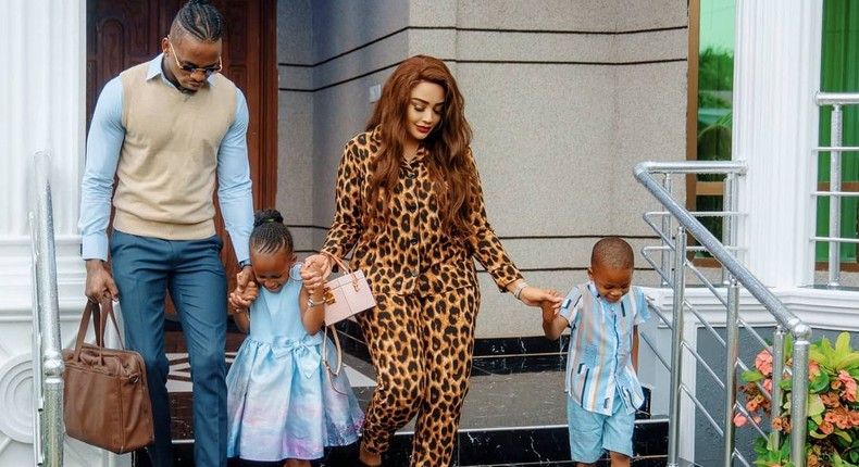 Diamond Platnumz, Zari Hassan and their Kids Nillan and Tiffah