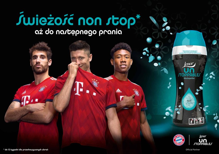 Lenor Unstoppables i FC Bayern Monachium –niepokonany duet dla świeżości, której trudno się oprzeć!