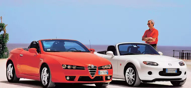 Alfa Romeo Spider kontra Mazda MX-5 - z archiwum Auto Świata